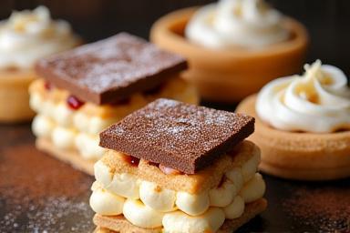 Selection of Italian specialty desserts like Tiramisu and Cannoli